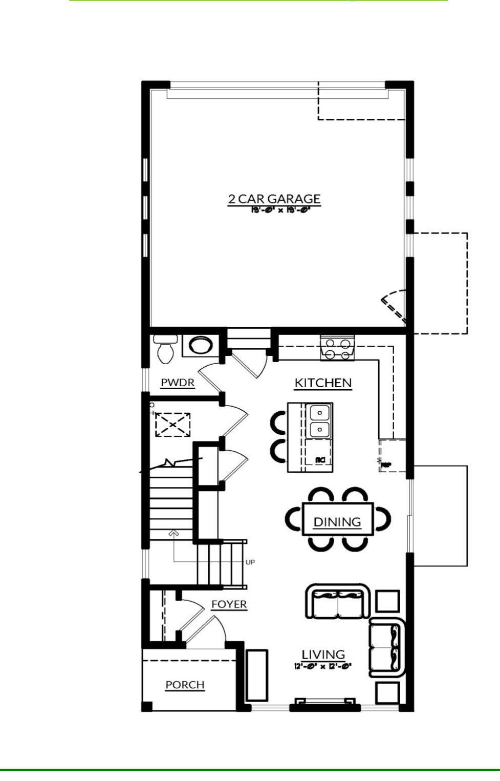 Main level floor plan